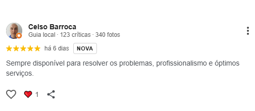 Avaliação Google cliente 11