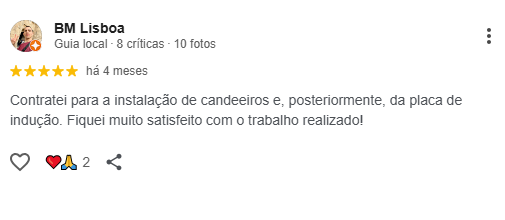 Avaliação Google cliente 4