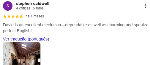 Avaliação Google cliente 5