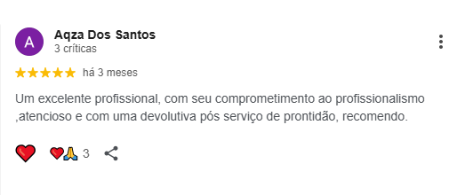 Avaliação Google cliente 6